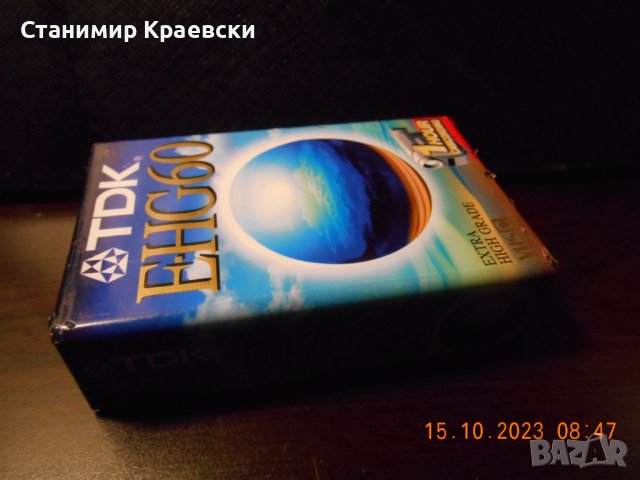 TDK E-HG 60 8mm VHS-C Video Cassette, снимка 6 - Чанти, стативи, аксесоари - 42742511