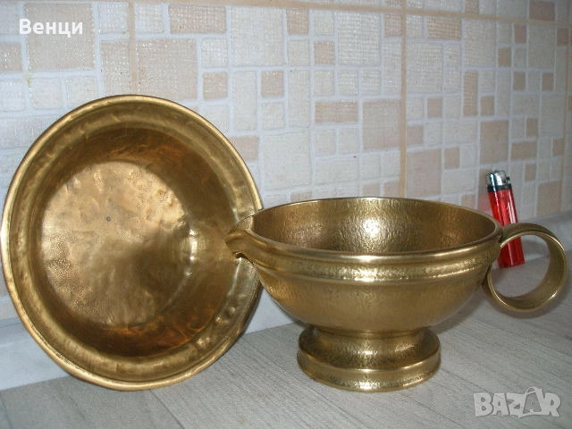 Бронзови Паница Чиния, снимка 9 - Антикварни и старинни предмети - 52208496