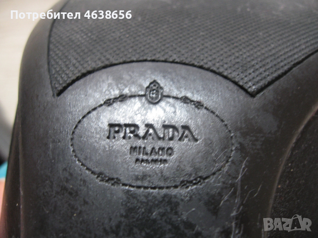 Prada дамски оригинални обувки 37 номер, снимка 8 - Дамски елегантни обувки - 52497607