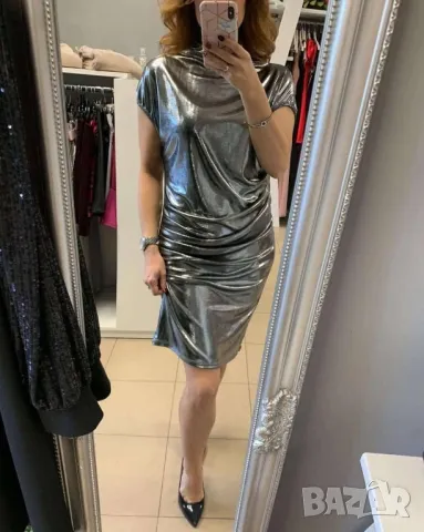 лъскава парти рокля , снимка 2 - Рокли - 50427721