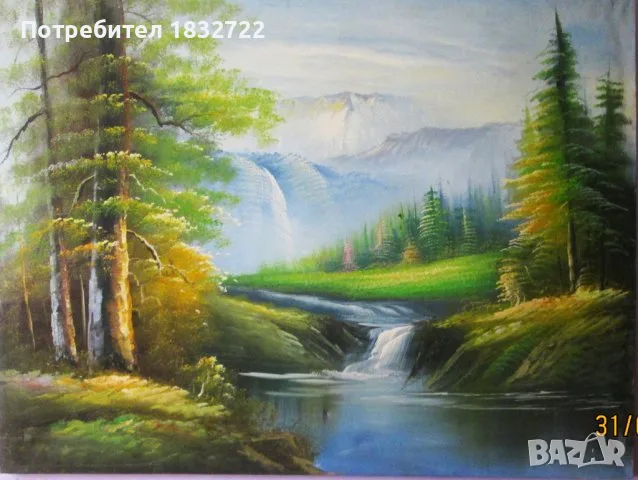 Предлагам картини с пейзажи с размери 90 см х 120 см., снимка 14 - Картини - 56037538