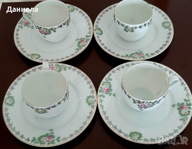  Сет от 4 чаши за кафе от фин порцелан 60 лв