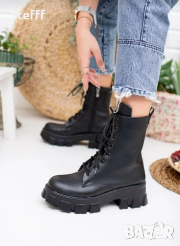 Дамски боти еко кожа, снимка 2 - Дамски боти - 52071651
