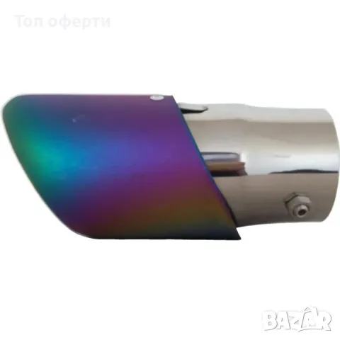 Накрайник ауспух 2471 цветен, сив, карбон, черен 60мм-63мм, снимка 12 - Аксесоари и консумативи - 48822771