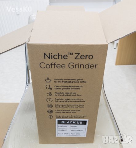 Niche Zero Кафемелачка + Laube Mod + Аксесооари - Черна, снимка 3 - Кафемашини - 33771602