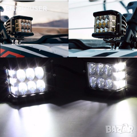 Водоустойчив Халоген -LED BAR- 60 W,6000K, 4500Lm (2бр.к-т) 10см. -8334/250415, снимка 5 - Аксесоари и консумативи - 30699825