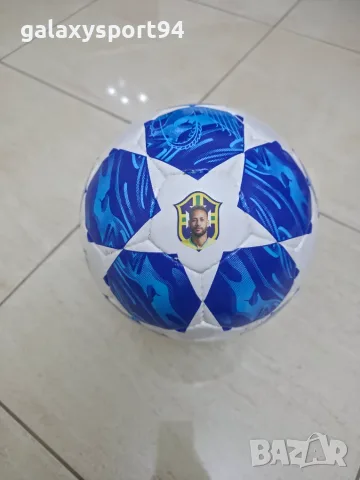 Топка Неймар синя с лице Бразилия Шампионска лига 2027 Neymar JR