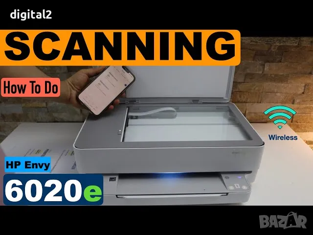 Принтер и Скенер 3in1 HP ENVY 6020e Копирна машина 24м гаранция, снимка 11 - Принтери, копири, скенери - 48187829