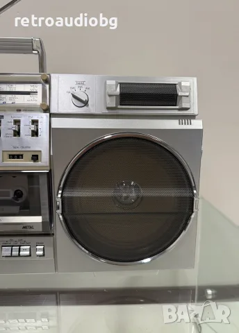 🔈Колекционерски ретро радиокасетофон SHARP GF-575  - Boombox - профилактиран🔉, снимка 4 - Радиокасетофони, транзистори - 55767378