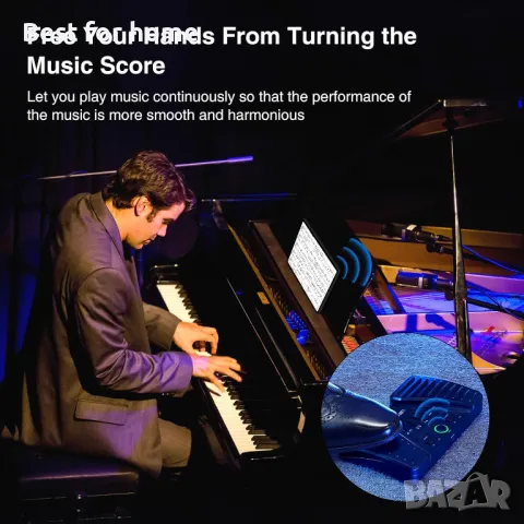 LEKATO Bluetooth педал за завъртане на страници, снимка 2 - Друга електроника - 49639580