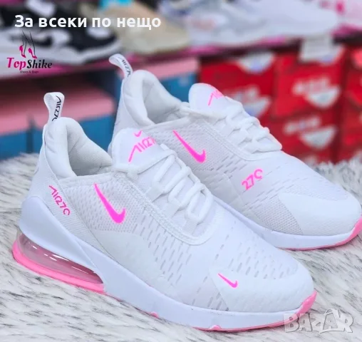 Nike Air Max 270 Дамски Маратонки👟Дамски Спортни Обувки Цвят Бяло и Розово Код VAL-68, снимка 3 - Маратонки - 56132906