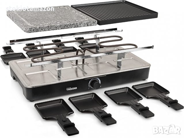Раклет грил Tristar - 1400W, снимка 6 - Скари - 37444848