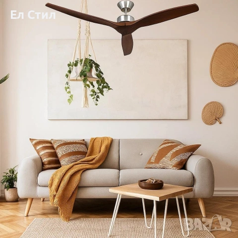 Вентилатор за таван Mellеrware Brizy Ceiling Fan с дистанц. управл.,45W,6 скорости,таймер,DC мотор, снимка 5 - Вентилатори - 53930710