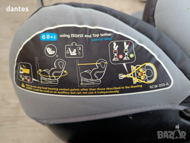 Столче за кола chipolino evolute 360 стол за кола изофикс, снимка 6 - Столчета за кола и колело - 51485056