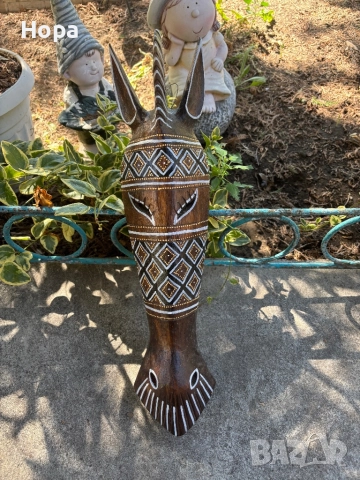 Маска за стена от дърво 50см. Последен 1 брой., снимка 7 - Пана - 36436122