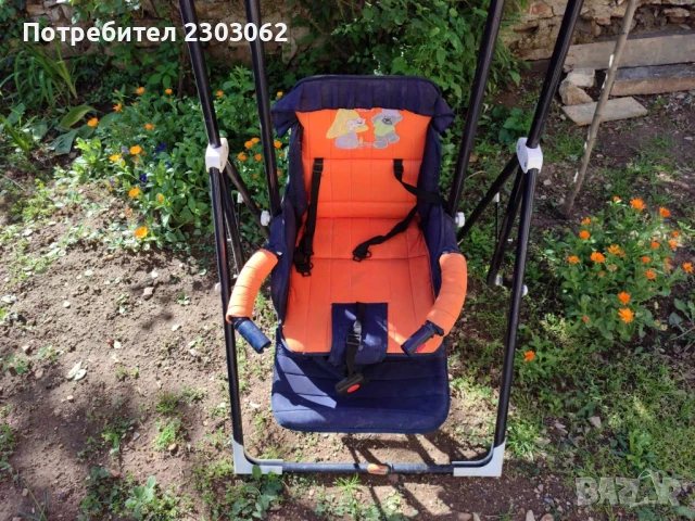 Детска люлка със стойка, снимка 6 - Градински мебели, декорация  - 51002858