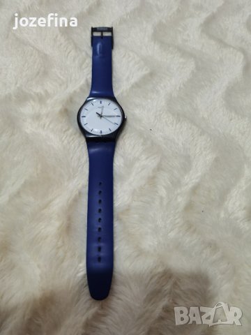 Швейцарски Мъжки часовник със силиконова каишка марка Swatch Swiss. , снимка 1 - Друга електроника - 44297196