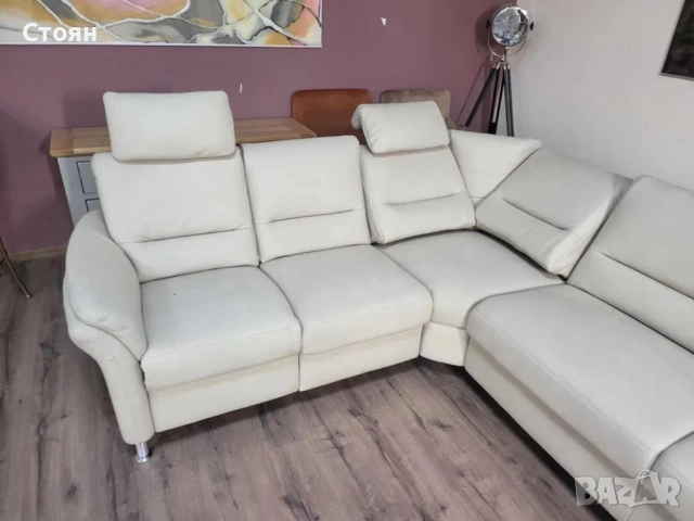 ПРОМОЦИЯ!Светло кремав ъглов диван от плат Dakar с ел.релакс механизъм, снимка 7 - Дивани и мека мебел - 52827092