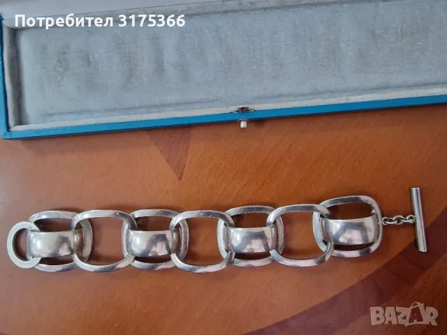 Дизайнерска сребърна гривна 925 GEORG JENSEN BRACELET DESIGNED BY IBE DALQUIST #192
A
, снимка 5 - Гривни - 48588378