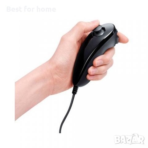 Wii Nunchuk Controller Черен, снимка 6 - Аксесоари - 39966071
