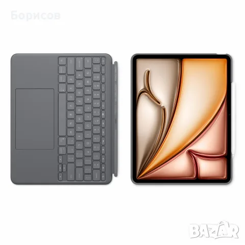  Logitech Combo Touch iPad Air 13-инча (M2,Mвисококачествен калъф с отделяща се клавиатура и тракпад, снимка 11 - Клавиатури и мишки - 55961983