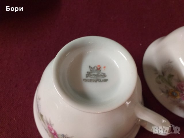 Фин Порцелан к-т за чай, снимка 11 - Чаши - 34496444
