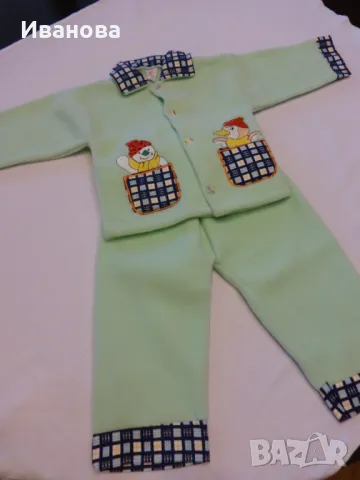 Разпродажба 3 бр. Нови поларени бебешки комплекта за 36 лв. общо, 12 лв, снимка 9 - Комплекти за бебе - 49189133