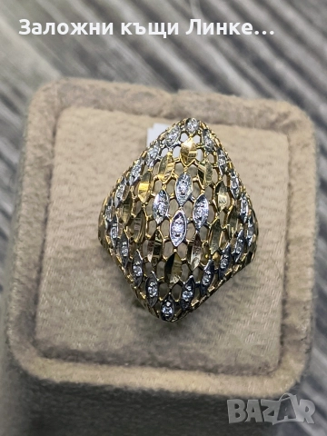 Златен Пръстен 3.44гр / 14К, снимка 6 - Пръстени - 52704008