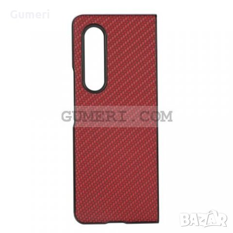 Samsung Galaxy Z Fold3 5G Твърд Предпазен Гръб  Карбон - 2 Части, снимка 6 - Калъфи, кейсове - 34225423