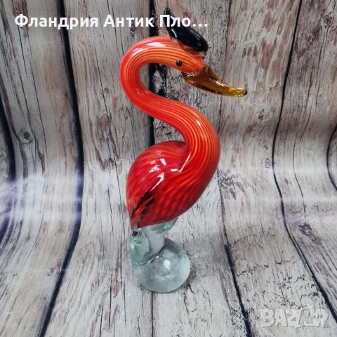 Стъклопластика - Фламинго, снимка 2 - Статуетки - 42906095