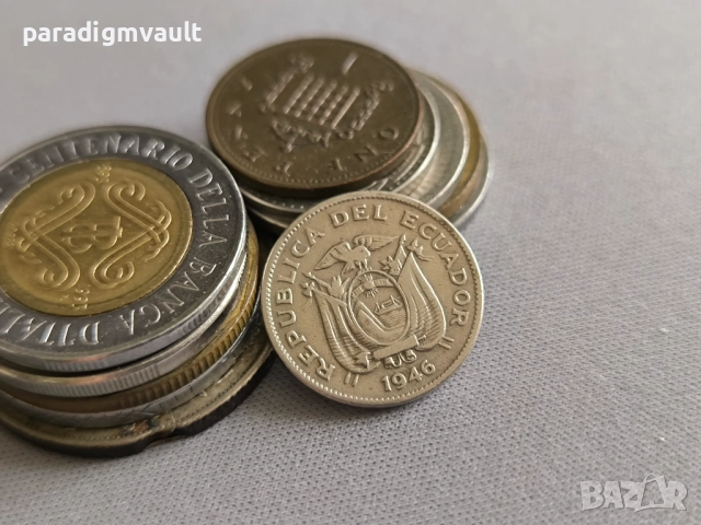 Монета - Еквадор - 10 центавос | 1946г., снимка 2 - Нумизматика и бонистика - 52771664