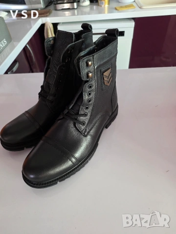 Мъжки боти от естествена кожа!, снимка 2 - Мъжки боти - 53378363