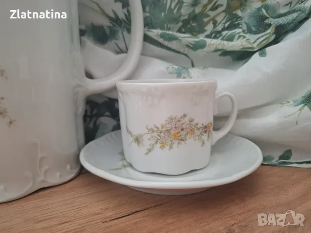 Сервиз за чай с декор Мащерка-27части, снимка 2 - Сервизи - 56487424