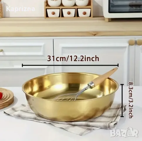 Дълбока кръгла тава за готвене, снимка 3 - Съдове за готвене - 49995699