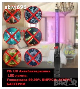 УВ/ UV Антибактериална LED лампа. Нова., снимка 14 - Стерилизатори - 31587556