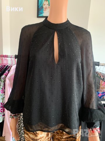 Черна риза размер S, снимка 5 - Ризи - 40660467