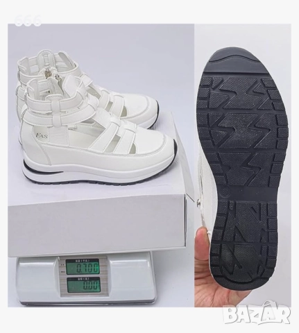 Леки удобни сандали с цип отстрани, снимка 2 - Сандали - 51608523