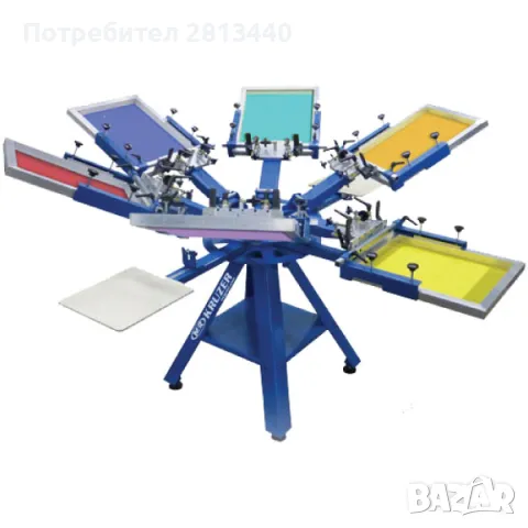 Машина за ситопечат, Карусел, M&R Kruzer, 4/6, Screen Printing Machine