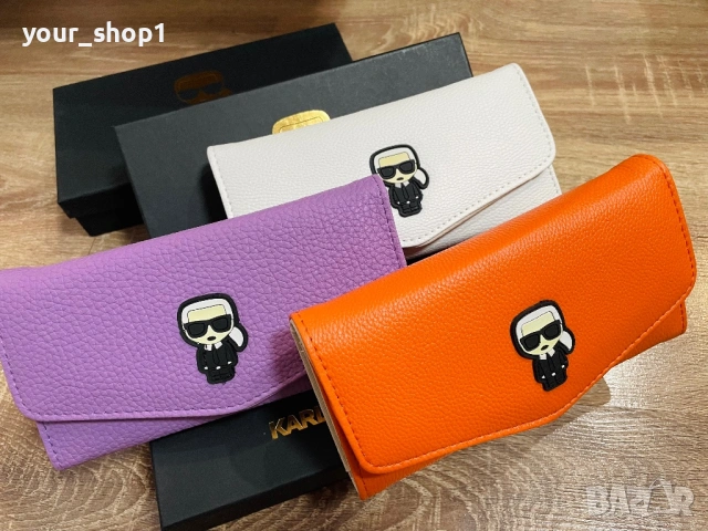Дамско портмоне / портфейл Karl Lagerfeld + кутия  , снимка 2 - Портфейли, портмонета - 53115530