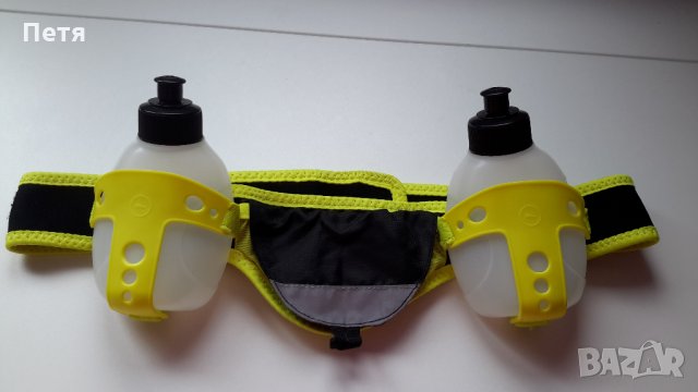 Колан за бягане Crivit / Спортен колан с 2 бутилки Crivit / Хидратиращ колан Crivit / бягаща чанта, снимка 2 - Спортна екипировка - 29897500