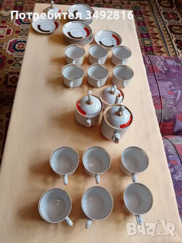 Много красив руски сервиз за чай , снимка 4 - Антикварни и старинни предмети - 50166934