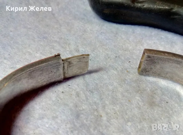 КЛАСИЧЕСКА РЕТРО АРТ СТИЛ СРЕБЪРНА ГРИВНА СРЕБРО 925 СТАРА МАЙСТОРСКА РЪЧНА ИЗРАБОТКА 42361, снимка 11 - Гривни - 48485863