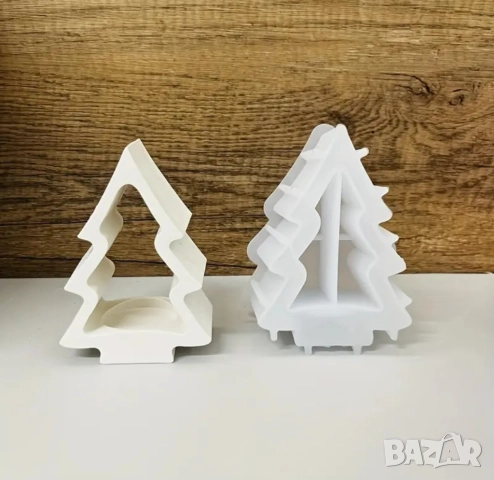 Молд елха свещник , снимка 6 - Форми - 51500509