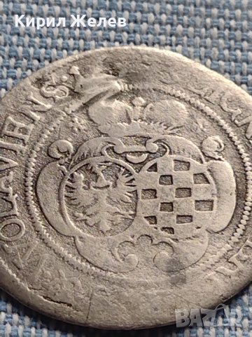 Сребърна монета 6 кройцера 1673г. Луйза фон Алхант Силезия 29767, снимка 3 - Нумизматика и бонистика - 42900740