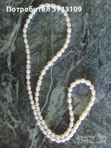 Дамско колие от естествени перли, снимка 5 - Колиета, медальони, синджири - 51127574