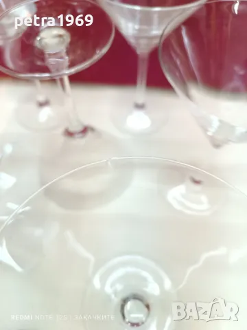 Високи стъклени чаши на столче за коктейли, снимка 3 - Чаши - 49235882
