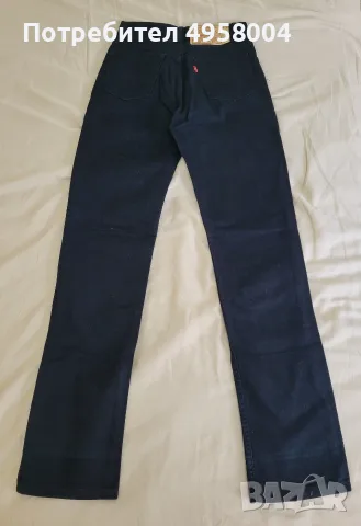 Дамски черни дънки Levi’s 501, W27 L32, снимка 3 - Дънки - 56202417