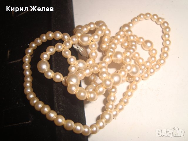 ИСТИНСКА НЕЖНА ПЕРЛЕНА ОГЪРЛИЦА КОЛИЕ ПЕРЛИ РЕТРО АРТ ДЕКО СТИЛ 16545, снимка 10 - Колиета, медальони, синджири - 30711734