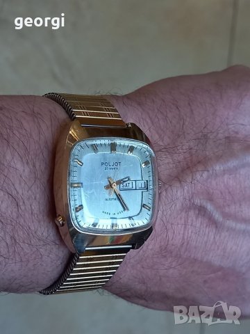 Позлатен часовник Poljot automatic 23 jewels , снимка 2 - Мъжки - 39139301