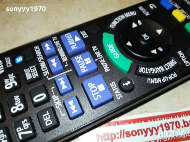 SOLD-PANASONIC BLU-RAY DISC RECORDER REMOTE-FRANCE 2707221351, снимка 8 - Дистанционни - 37514076